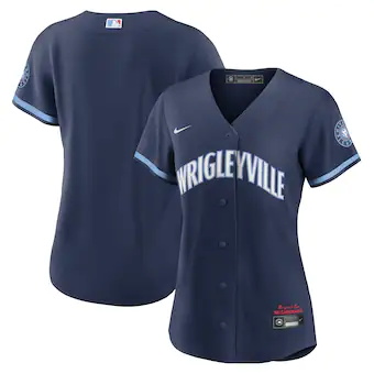 womens nike navy chicago cubs city connect replica jersey